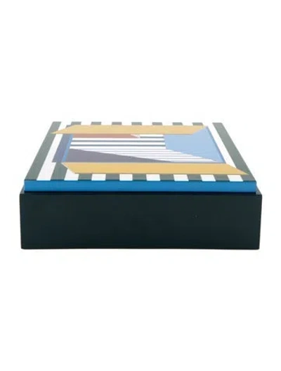 Pre-owned Hermes Lacquered Jewelry Box In Green