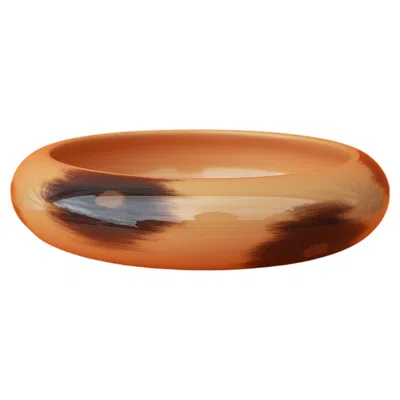 Pre-owned Hermes Hermès Lacquered Wood Bracelet Felin Size S In Multi