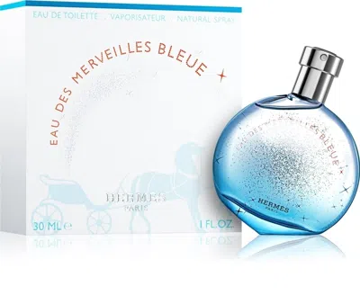 Hermes Ladies Eau Des Merveilles Bleue Edt Spray 1.0 oz Fragrances 3346130009306 In Transparent