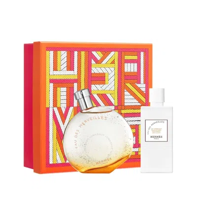 Hermes Ladies Eau Des Merveilles Gift Set Fragrances 3346130434924 In White