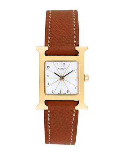 Hermes Ladies H-watch Watch In Transparent