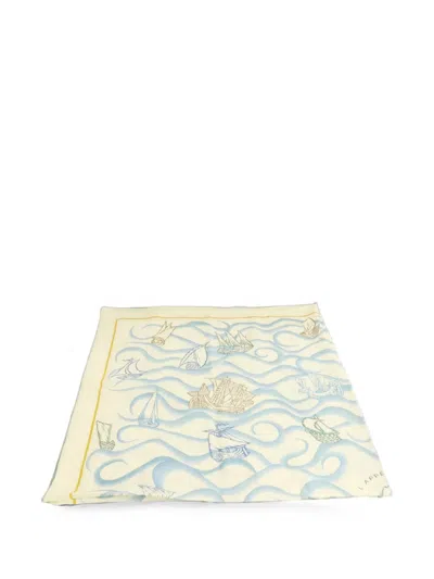 Pre-owned Hermes L'appel Du Large Scarf In Neutral