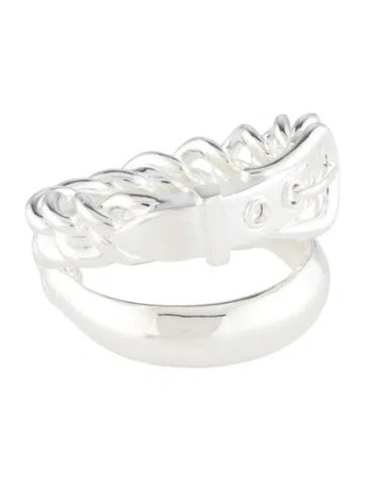 Pre-owned Hermes Large Boucle Sellier Inflexible Ring In Multi