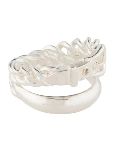 Pre-owned Hermes Large Boucle Sellier Inflexible Ring In Multi