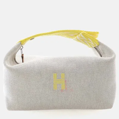 Pre-owned Hermes Large Bride A Brac In Gray
