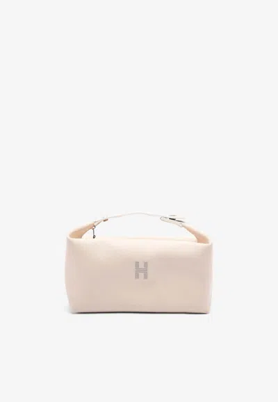 Pre-owned Hermes Large Bride-a-brac Pouch In Naturel Canvas