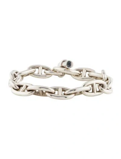 Pre-owned Hermes Large Chaine D'ancre Bracelet, 8" In Multi