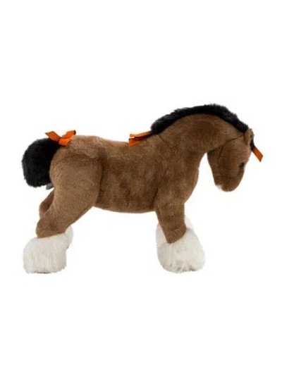 Pre-owned Hermes Hermès Large Cheval Hermy Plush In Multi