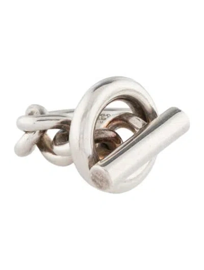 Pre-owned Hermes Large Croisette Ring In Multi