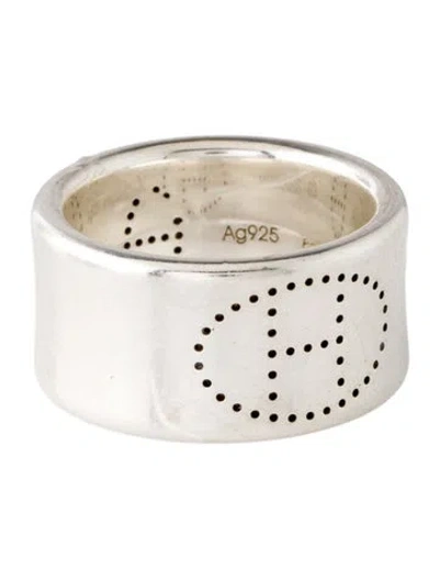 Pre-owned Hermes Large Eclipse Ruban Ring In Multi