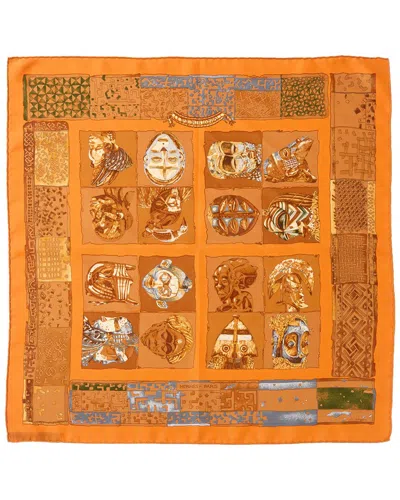 Pre-owned Hermes Hermès Le Carre Silk Scarf (authentic Pre-loved)