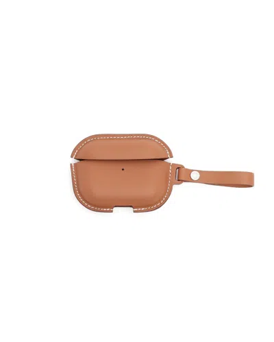 Pre-owned Hermes Hermès Leather Airpods Pro Case In Brown