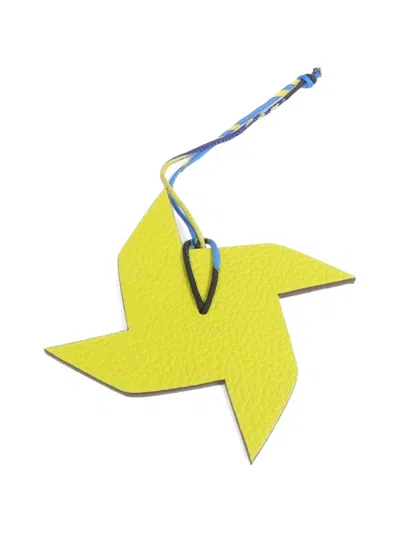 Pre-owned Hermes Leather Bag Charm In Green