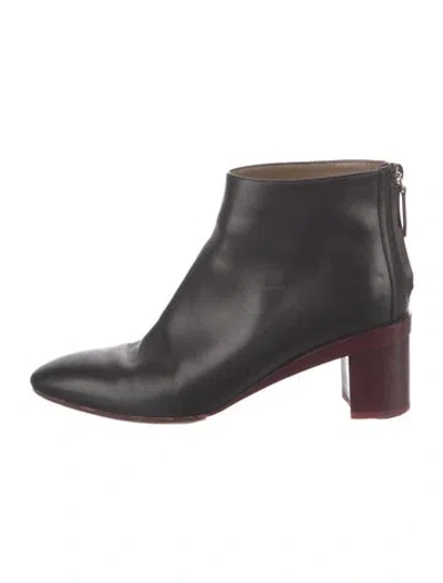 Pre-owned Hermes Leather Boots In Black