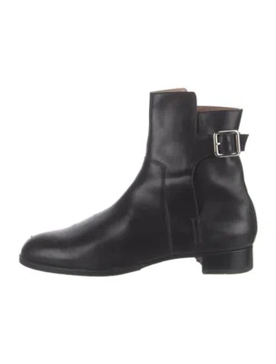 Pre-owned Hermes Leather Boots In Black