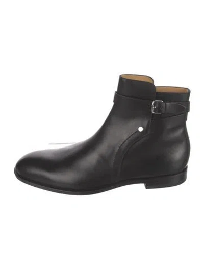 Pre-owned Hermes Leather Boots In Black