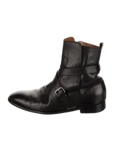 Pre-owned Hermes Leather Boots In Black