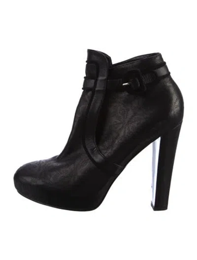 Pre-owned Hermes Leather Boots In Black
