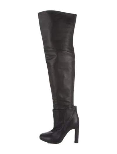 Pre-owned Hermes Leather Boots In Black