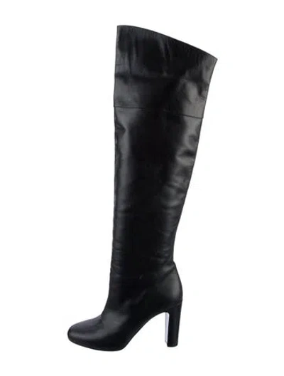 Pre-owned Hermes Leather Boots In Black