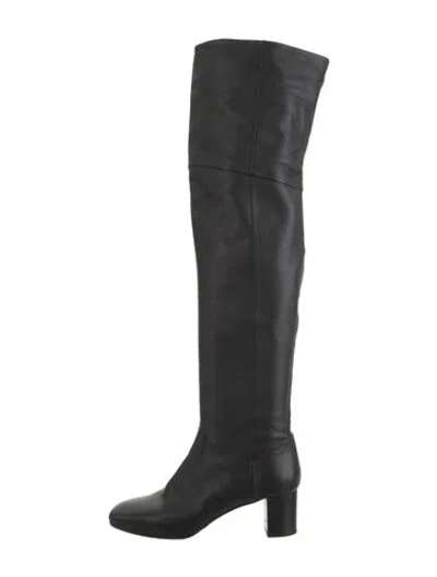 Pre-owned Hermes Leather Boots In Black