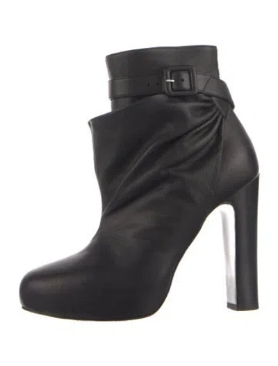 Pre-owned Hermes Leather Boots In Black
