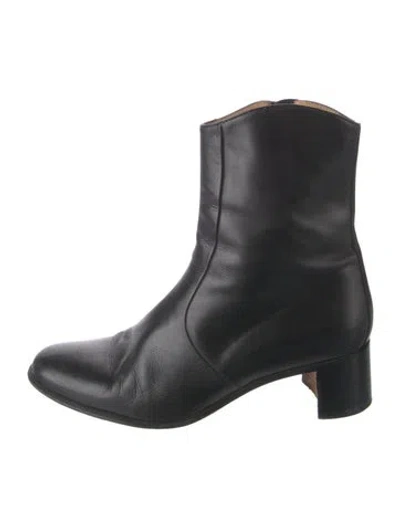 Pre-owned Hermes Leather Boots In Black
