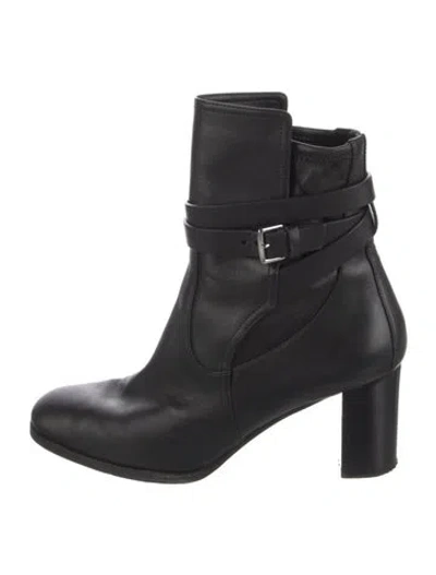 Pre-owned Hermes Leather Boots In Black