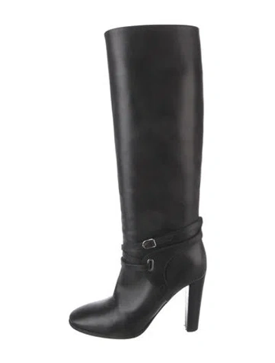 Pre-owned Hermes Leather Boots In Black