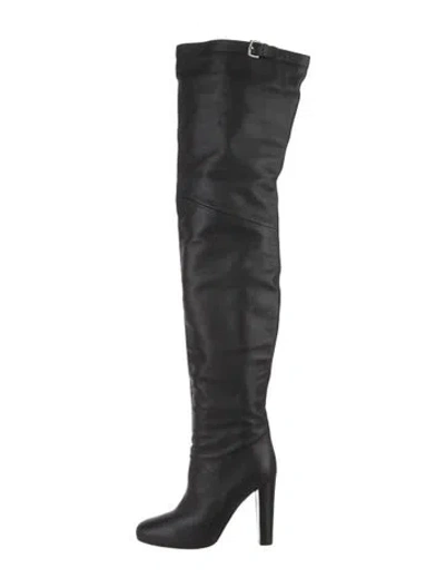 Pre-owned Hermes Leather Boots In Black