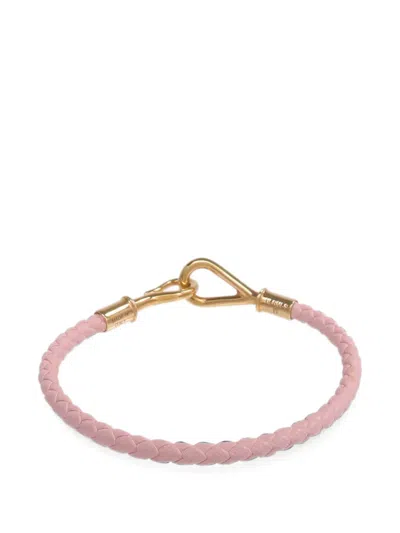 Pre-owned Hermes Leather Bracelet In Gold