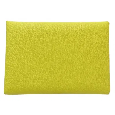 Pre-owned Hermes Leather Coin Purse/coin Case ()