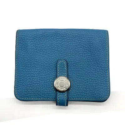 Pre-owned Hermes Leather Coin Purse/coin Case ()