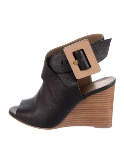 Pre-owned Hermes Leather Colorblock Pattern Slingback Pumps In Brown