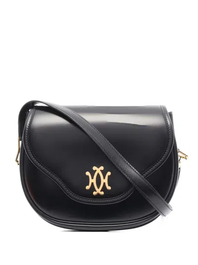 Pre-owned Hermes Leather Cross Bag In Black