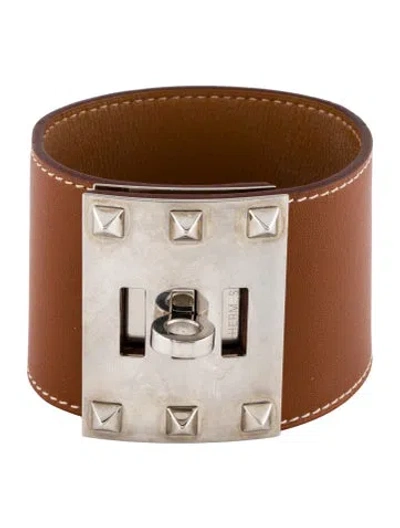 Pre-owned Hermes Leather Extrème Wrap Bracelet In Multi