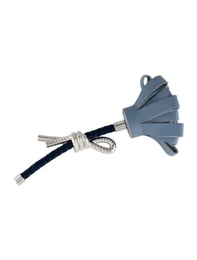 Pre-owned Hermes Leather Floral Brooch In Multi