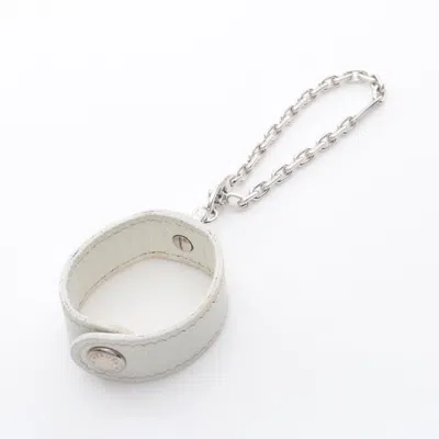 Pre-owned Hermes Leather Glove Holder () In White