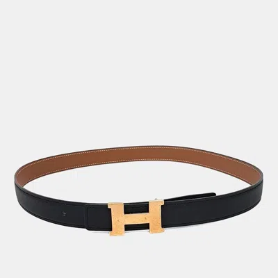 Pre-owned Hermes Hermès Leather H Belt (z) In Multi