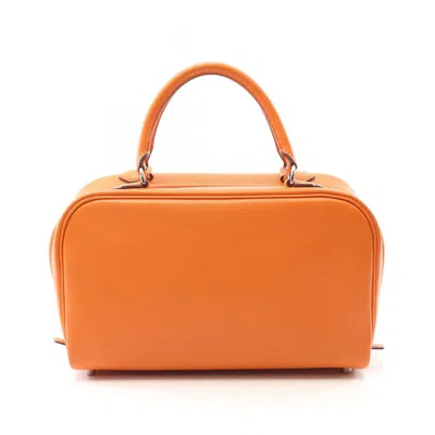 Pre-owned Hermes Leather Handbag () In Orange