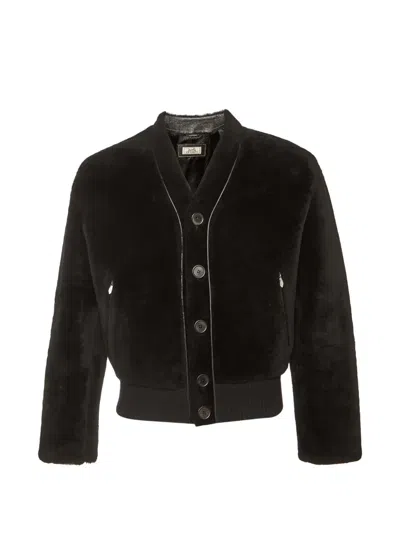 Pre-owned Hermes Leather Jacket In Black