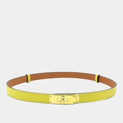 Pre-owned Hermes Hermès Leather Kelly Belt (a) In Multi