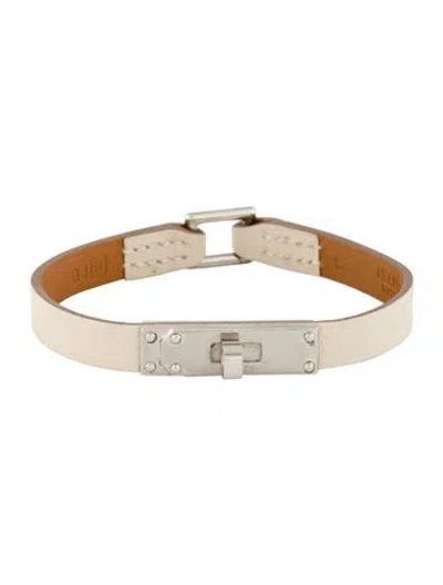 Pre-owned Hermes Leather Micro Kelly Wrap Bracelet In Multi
