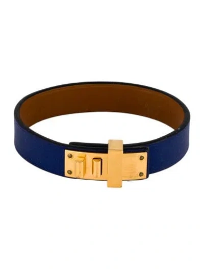 Pre-owned Hermes Leather Mini Dog Simple Tour Bracelet In Multicolor