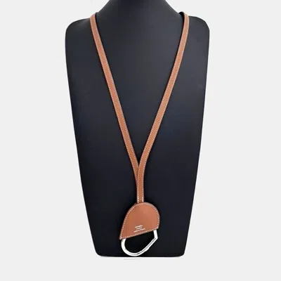 Pre-owned Hermes Leather Necklace