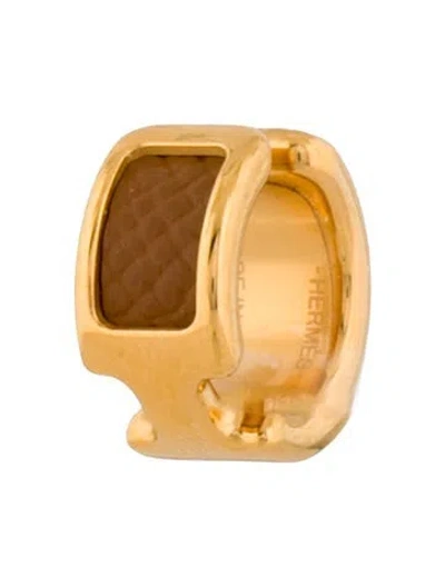 Pre-owned Hermes Leather Olympe Ear Cuff In Multi