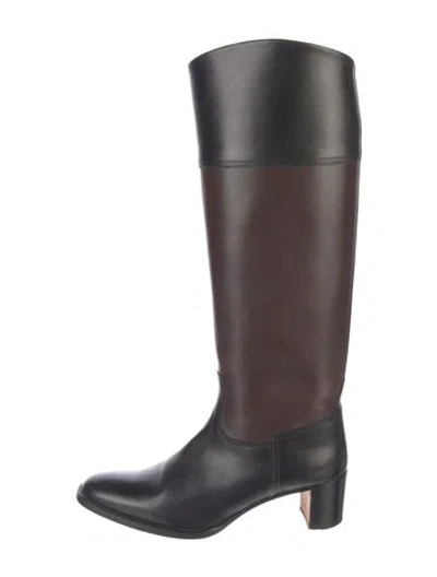 Pre-owned Hermes Leather Riding Boots In Multi