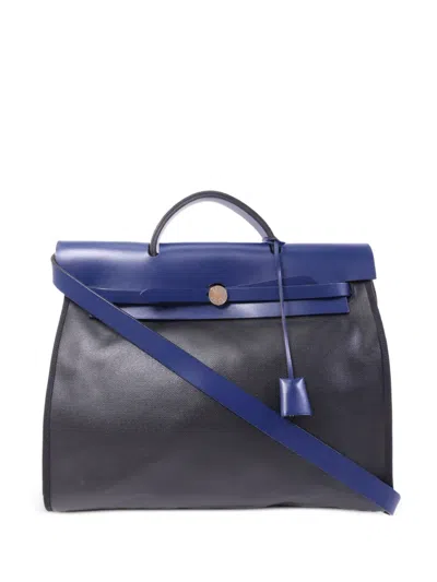 Pre-owned Hermes Leather Tote Bag In Black
