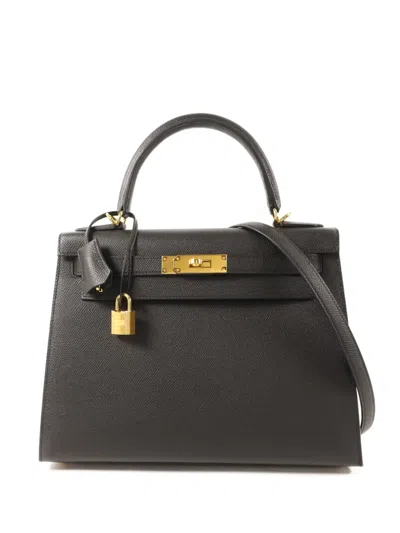 Pre-owned Hermes Leather Tote Bag In Black