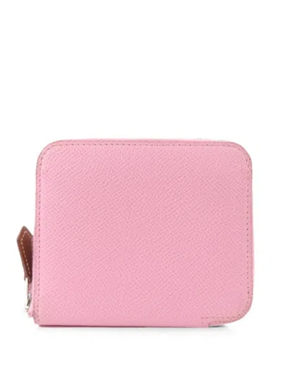 Pre-owned Hermes Leather Wallet In Pink